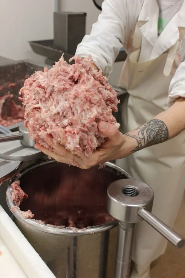 Impasto di carne per insaccati